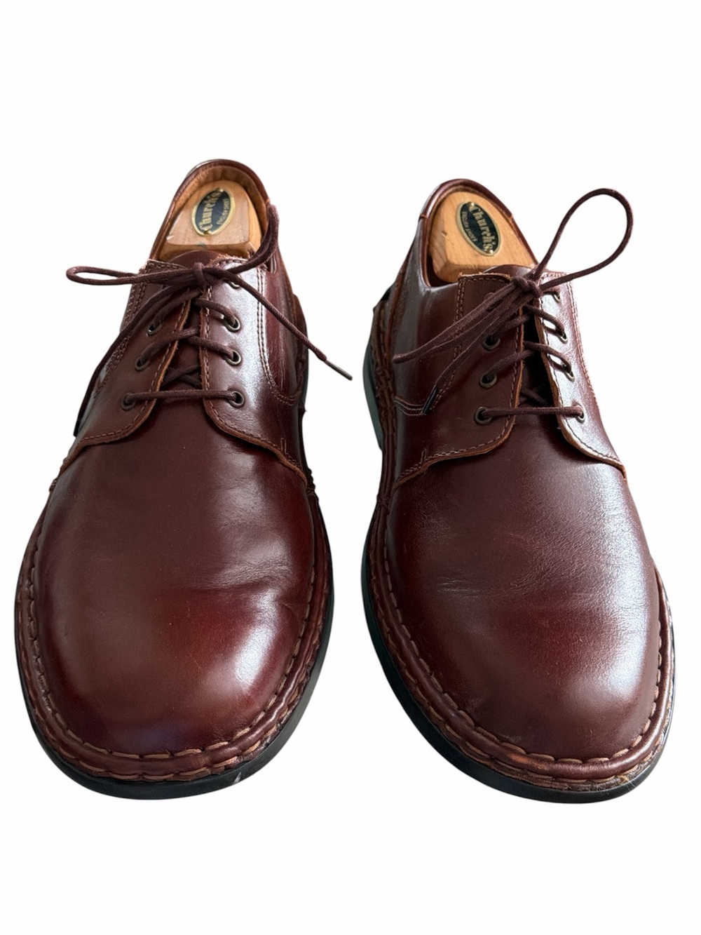 Josef Seibel Men's Dark Brown Leather Lace-Up Oxfords